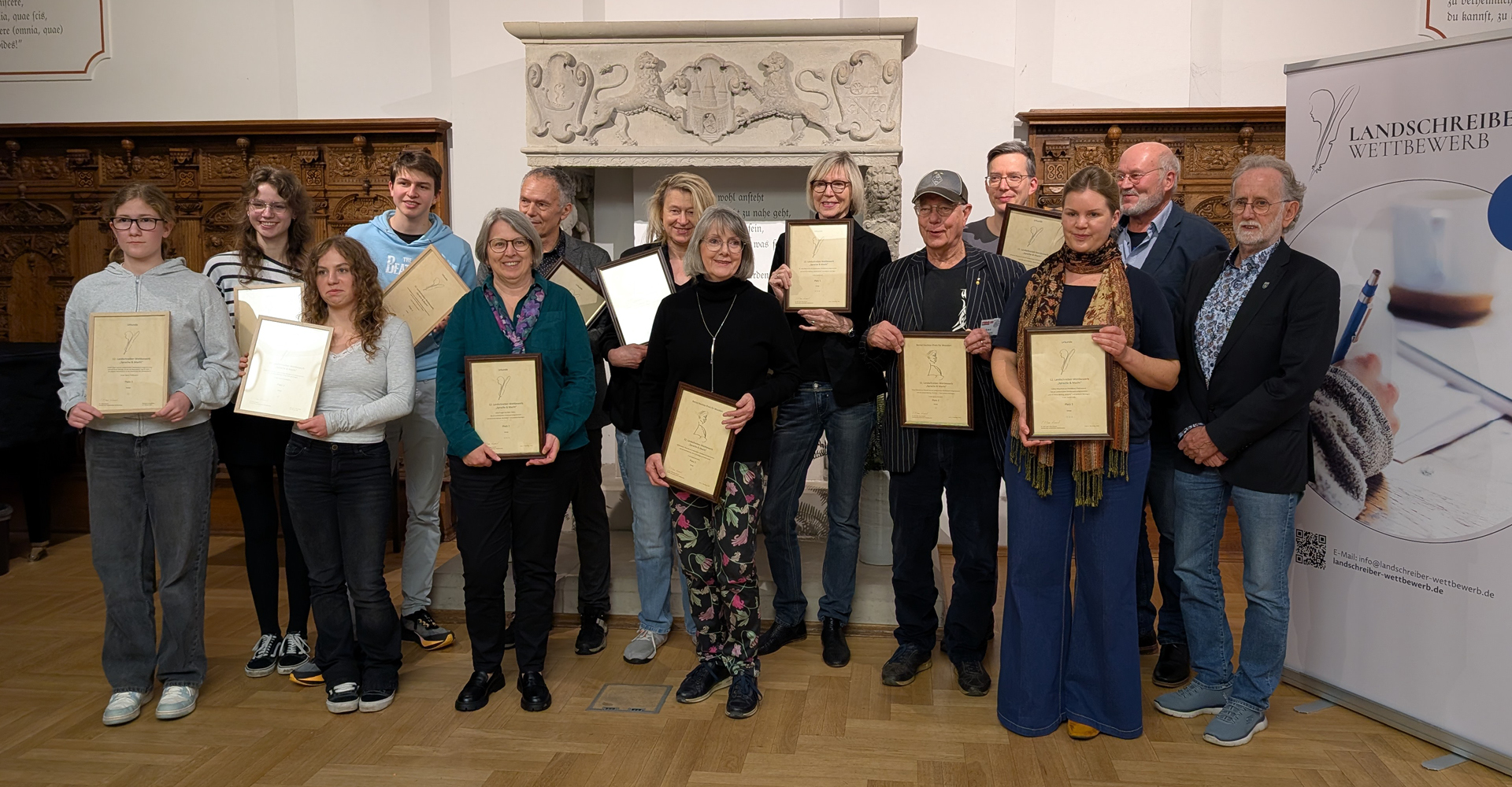 Gewinner Landschreiber-Wettbewerb Sprache und Sprachlosigkeit